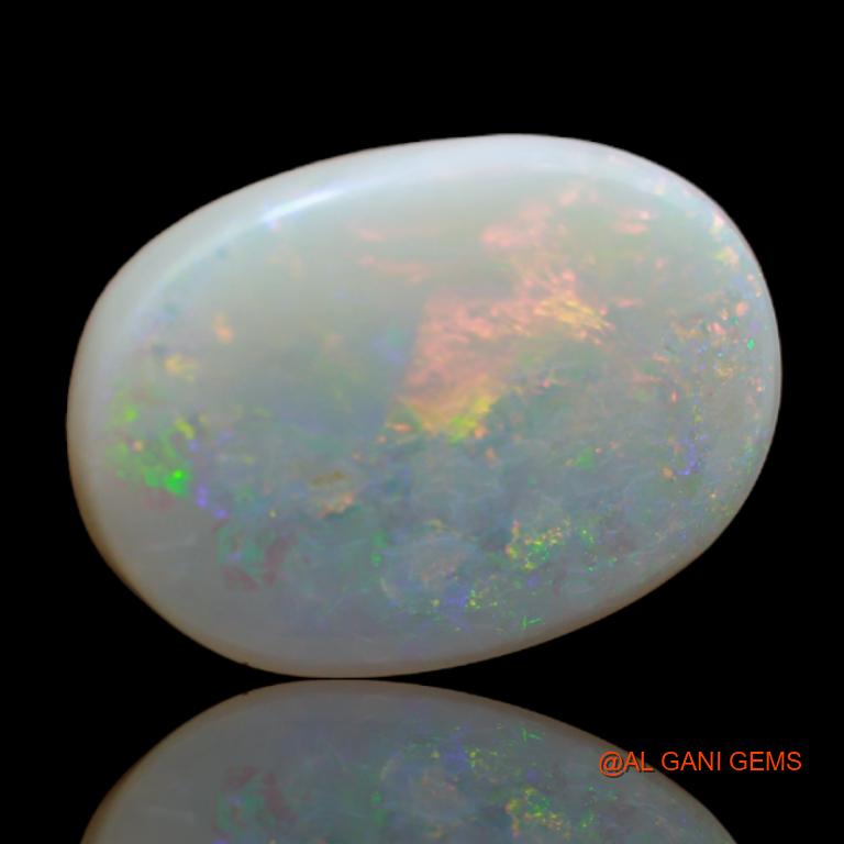 7.35 Cts Natural Australian Fire Opal Oval Cabochon Loose Gemstone For Jewelry 19x14x3 mm A-12
