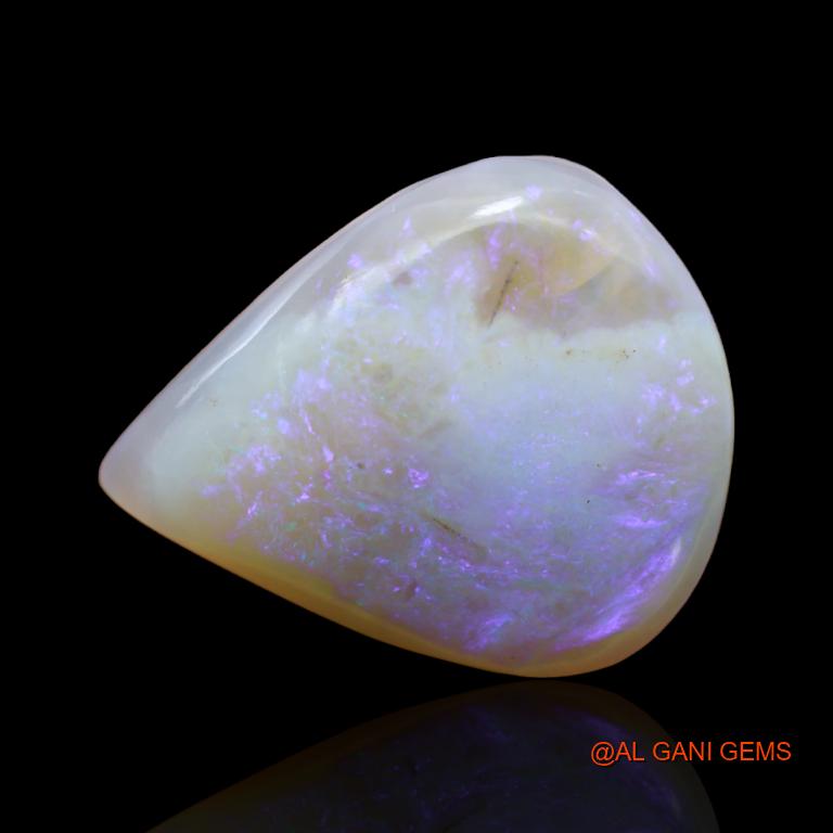 12.15 Cts Natural Australian Fire Opal Pear Cabochon Loose Gemstone For Jewelry 22x18x5 mm A-130