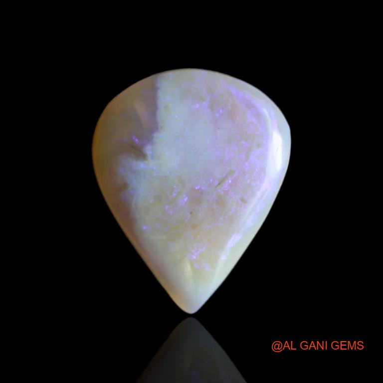 12.15 Cts Natural Australian Fire Opal Pear Cabochon Loose Gemstone For Jewelry 22x18x5 mm A-130