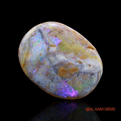 Natural Fire Opal Gemstone 50.45 Cts Loose Oval Cabochon From Australia 34x26x7 mm A-133