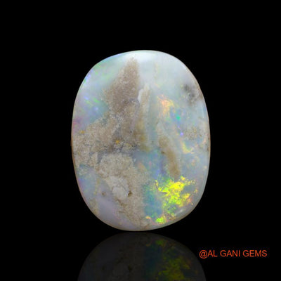 Natural Untreated Fire Opal Loose Gemstone Oval Cabochon From Australia 32.55 Cts 29x22x7 mm A-134