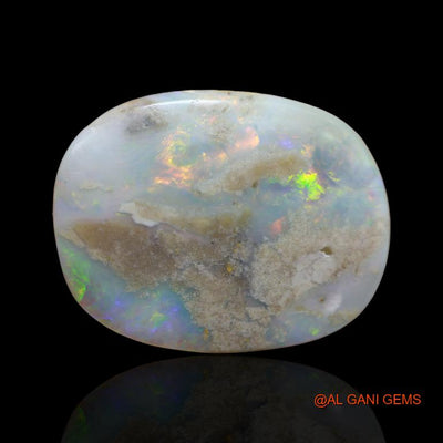 Natural Untreated Fire Opal Loose Gemstone Oval Cabochon From Australia 32.55 Cts 29x22x7 mm A-134