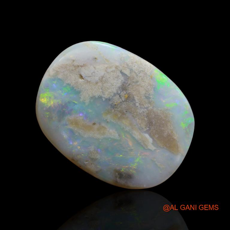 Natural Untreated Fire Opal Loose Gemstone Oval Cabochon From Australia 32.55 Cts 29x22x7 mm A-134