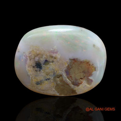 Natural Untreated Fire Opal Loose Gemstone Oval Cabochon From Australia 32.55 Cts 29x22x7 mm A-134