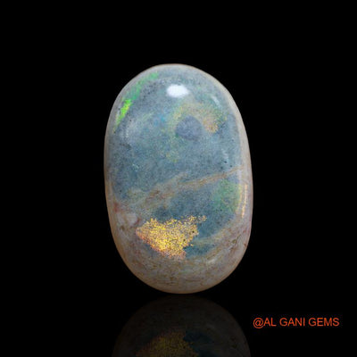 33.55 Cts Natural Australian Fire Opal Loose Gemstone Oval Cabochon 32x20x7 mm A-135