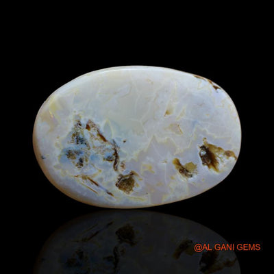 41.30 Cts Natural Australian Fire Opal Oval Cabochon Loose Gemstone For Jewelry 34x23x8 mm A-136