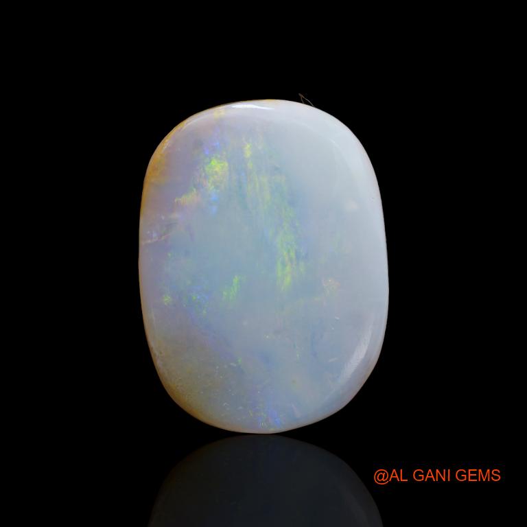 47.15 Cts Unheated Australian Fire Opal Loose Gemstone Oval Cabochon Natural 31x23x8 mm A-137