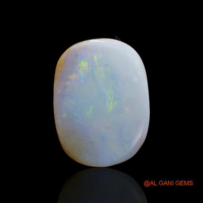 47.15 Cts Unheated Australian Fire Opal Loose Gemstone Oval Cabochon Natural 31x23x8 mm A-137