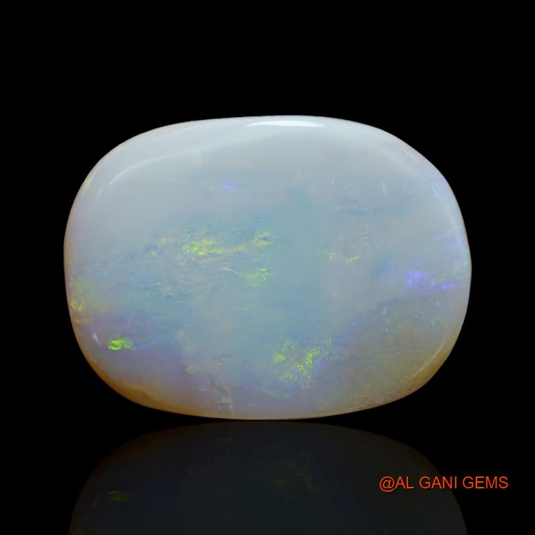 47.15 Cts Unheated Australian Fire Opal Loose Gemstone Oval Cabochon Natural 31x23x8 mm A-137
