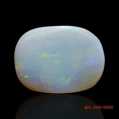 47.15 Cts Unheated Australian Fire Opal Loose Gemstone Oval Cabochon Natural 31x23x8 mm A-137