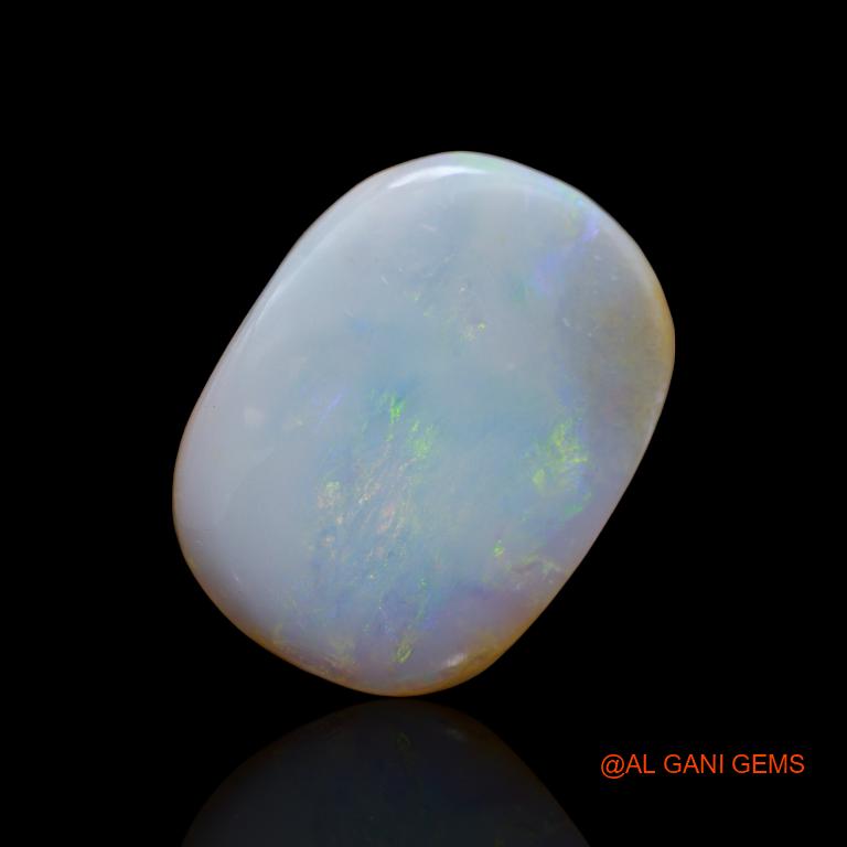 47.15 Cts Unheated Australian Fire Opal Loose Gemstone Oval Cabochon Natural 31x23x8 mm A-137