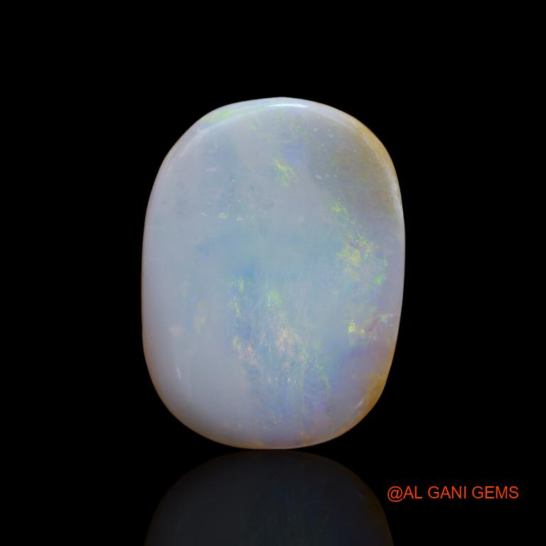 47.15 Cts Unheated Australian Fire Opal Loose Gemstone Oval Cabochon Natural 31x23x8 mm A-137