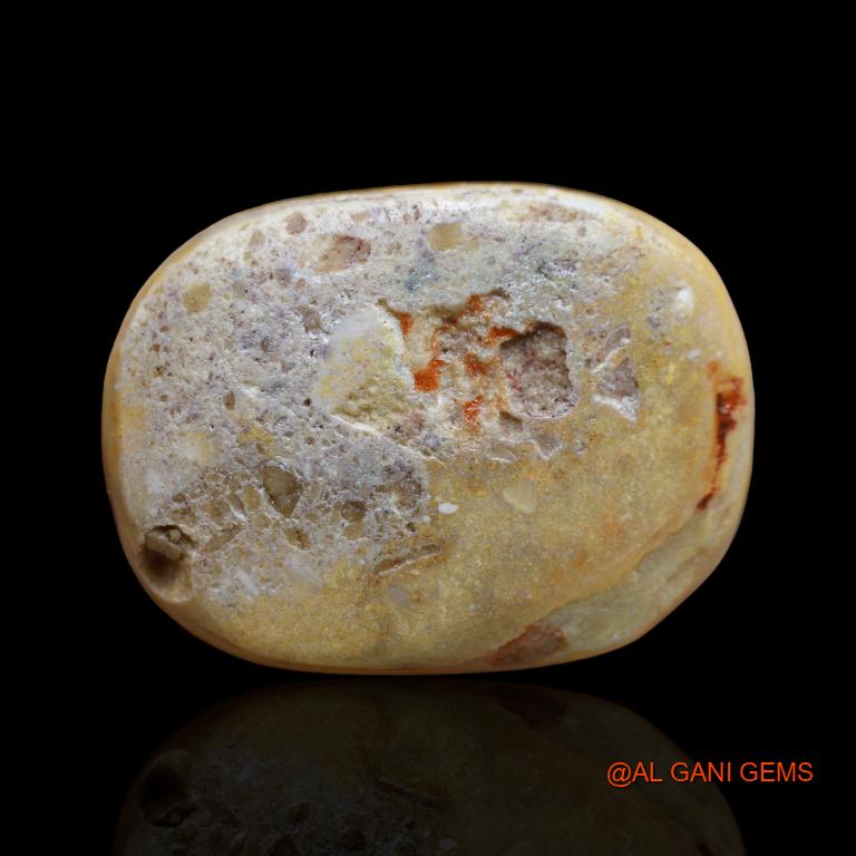 47.15 Cts Unheated Australian Fire Opal Loose Gemstone Oval Cabochon Natural 31x23x8 mm A-137