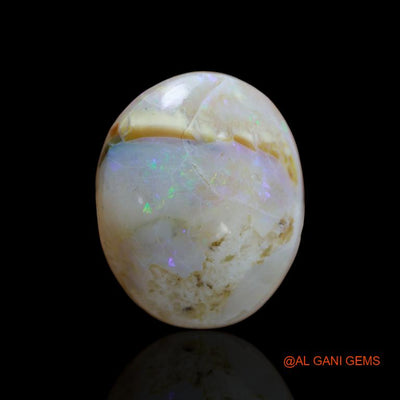 47.80 Cts Natural Australian Fire Opal Oval Cabochon Loose Gemstone For Jewelry 29x24x11 mm A-138