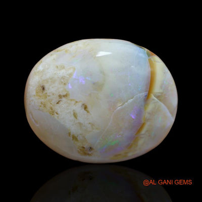 47.80 Cts Natural Australian Fire Opal Oval Cabochon Loose Gemstone For Jewelry 29x24x11 mm A-138