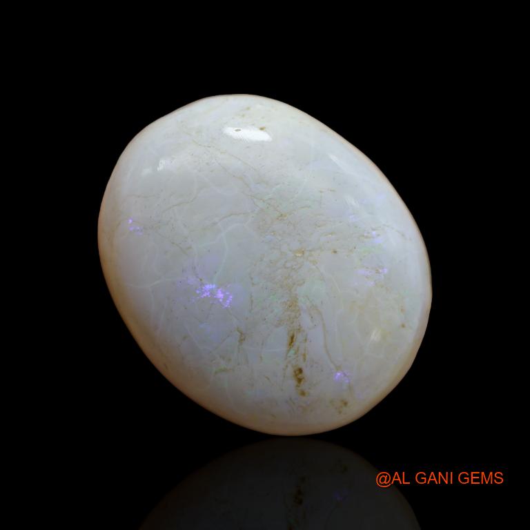 Natural Untreated Fire Opal Loose Gemstone Oval Cabochon From Australia 36.20 Cts 25x20x10 mm A-140