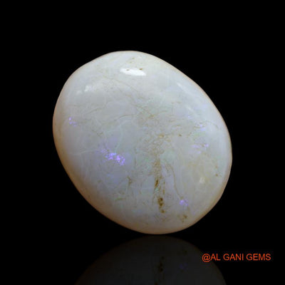 Natural Untreated Fire Opal Loose Gemstone Oval Cabochon From Australia 36.20 Cts 25x20x10 mm A-140