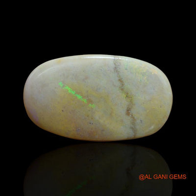 63.30 Cts Natural Australian Fire Opal Loose Gemstone Oval Cabochon 37x22x9 mm A-141