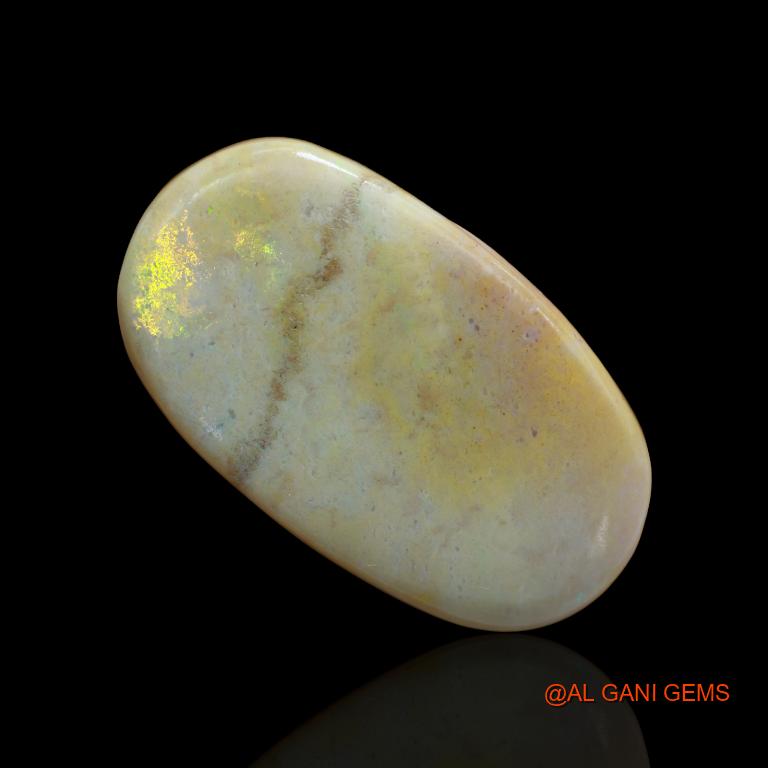 63.30 Cts Natural Australian Fire Opal Loose Gemstone Oval Cabochon 37x22x9 mm A-141