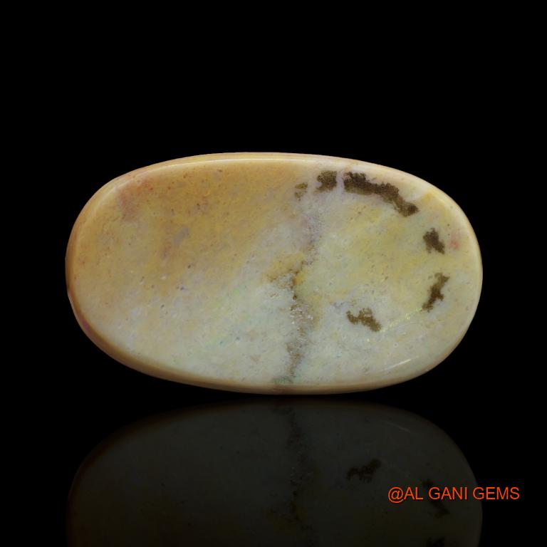63.30 Cts Natural Australian Fire Opal Loose Gemstone Oval Cabochon 37x22x9 mm A-141
