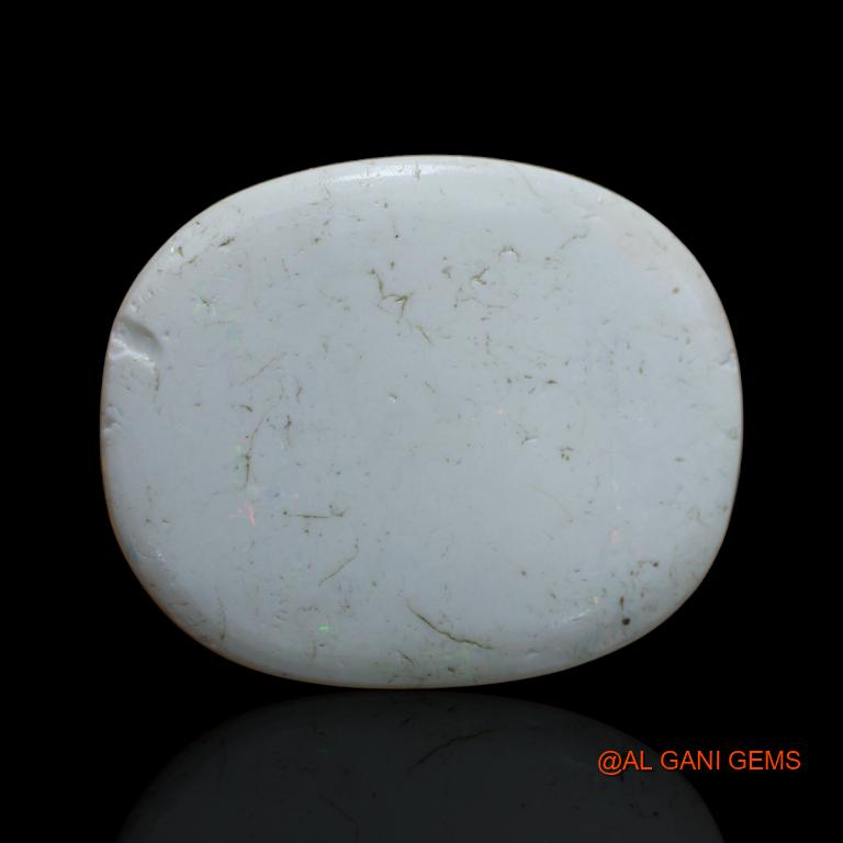 Natural Fire Opal Gemstone 51.35 Cts Loose Oval Cabochon From Australia 33x27x8 mm A-142