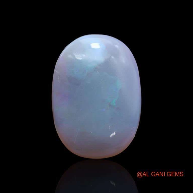 Natural Fire Opal Gemstone 17.60 Cts Loose Oval Cabochon From Australia 24x18x8 mm A-144