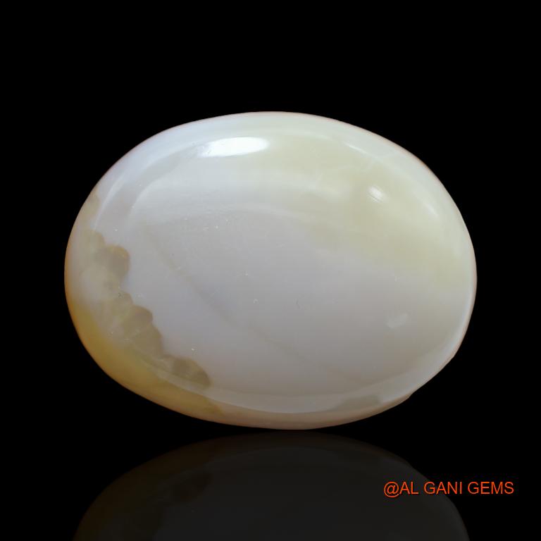Natural Fire Opal Gemstone 110.00 Cts Loose Oval Cabochon From Australia 38x30x9 mm A-150