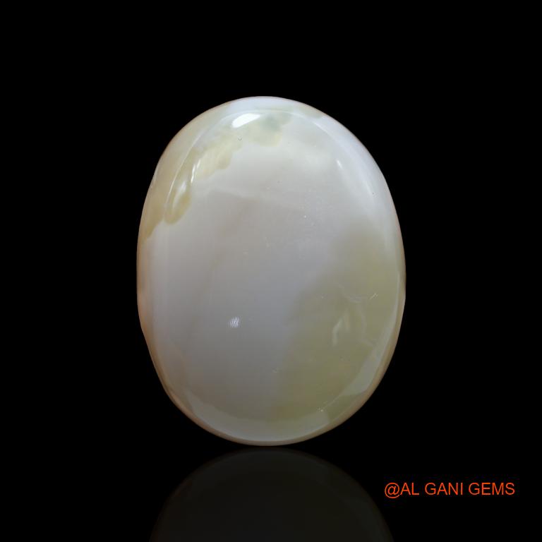 Natural Fire Opal Gemstone 110.00 Cts Loose Oval Cabochon From Australia 38x30x9 mm A-150