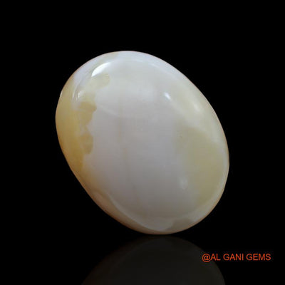 Natural Fire Opal Gemstone 110.00 Cts Loose Oval Cabochon From Australia 38x30x9 mm A-150