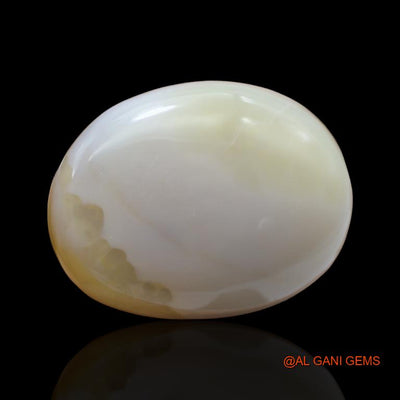 Natural Fire Opal Gemstone 110.00 Cts Loose Oval Cabochon From Australia 38x30x9 mm A-150