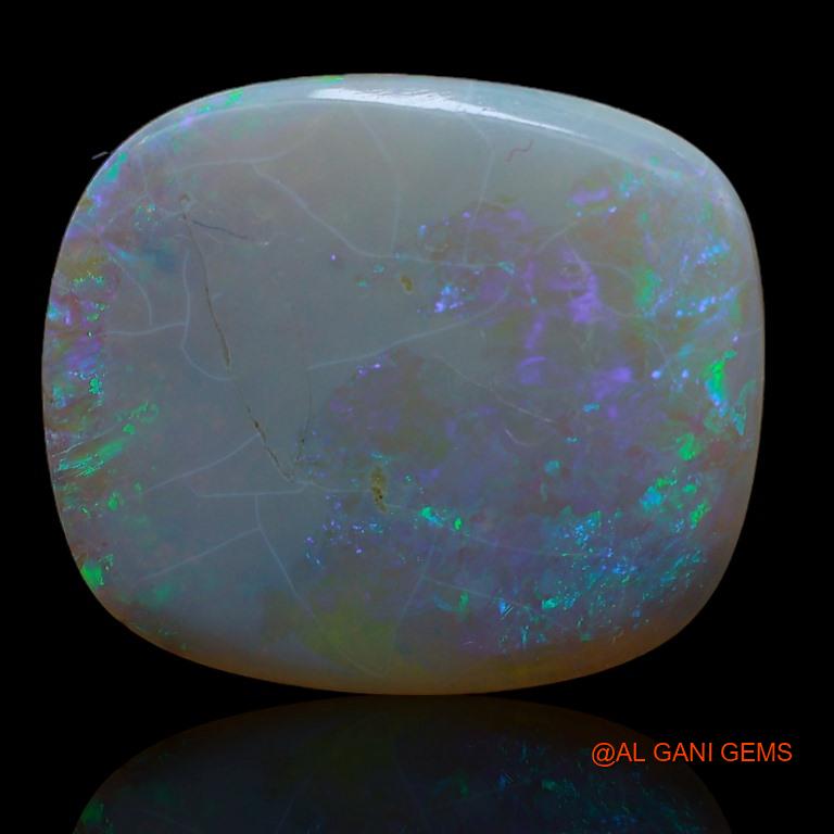 8.00 Cts Unheated Australian Fire Opal Loose Gemstone Oval Cabochon Natural 20x17x3 mm A-156