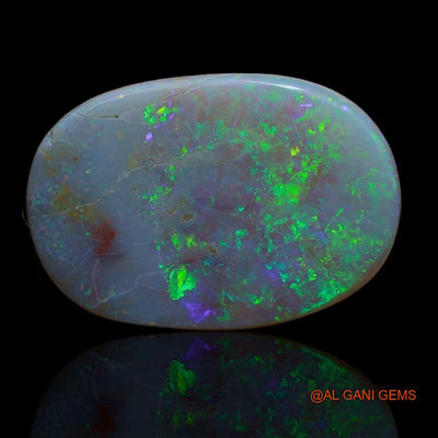 14.00 Cts Natural Australian Fire Opal Loose Gemstone Oval Cabochon 24x17x4 mm A-157