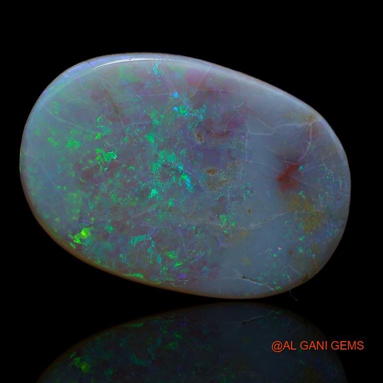 14.00 Cts Natural Australian Fire Opal Loose Gemstone Oval Cabochon 24x17x4 mm A-157