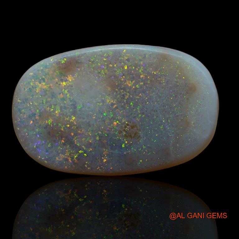 18.20 Cts Natural Australian Fire Opal Loose Gemstone Oval Cabochon 24x15x6 mm A-158