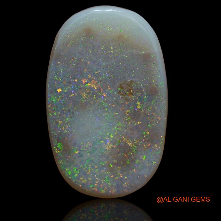 18.20 Cts Natural Australian Fire Opal Loose Gemstone Oval Cabochon 24x15x6 mm A-158