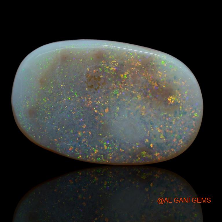18.20 Cts Natural Australian Fire Opal Loose Gemstone Oval Cabochon 24x15x6 mm A-158