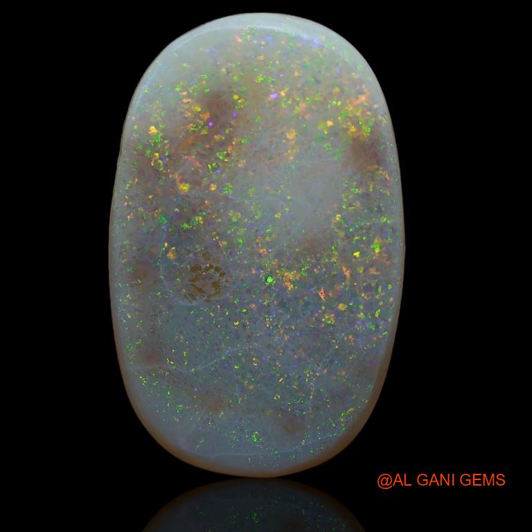 18.20 Cts Natural Australian Fire Opal Loose Gemstone Oval Cabochon 24x15x6 mm A-158