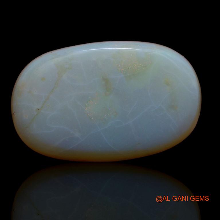 18.20 Cts Natural Australian Fire Opal Loose Gemstone Oval Cabochon 24x15x6 mm A-158