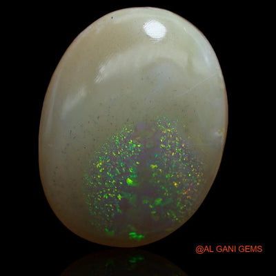 23.00 Cts Unheated Australian Fire Opal Loose Gemstone Oval Cabochon Natural 24x19x7 mm A-159