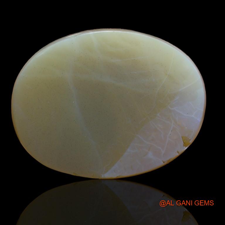 23.00 Cts Unheated Australian Fire Opal Loose Gemstone Oval Cabochon Natural 24x19x7 mm A-159