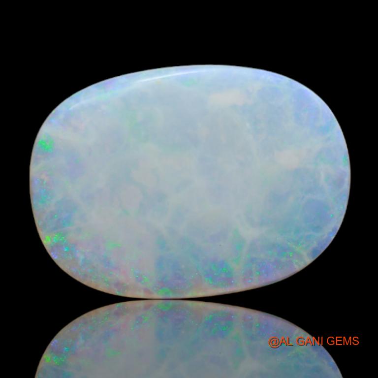 Natural Fire Opal Gemstone 6.35 Cts Loose Oval Cabochon From Australia 19x14x3 mm A-15