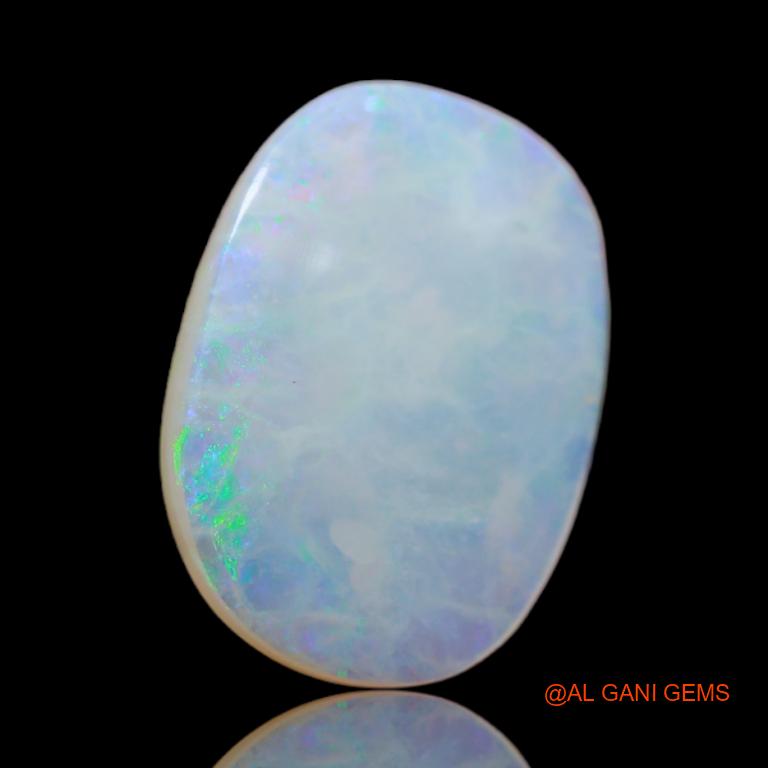 Natural Fire Opal Gemstone 6.35 Cts Loose Oval Cabochon From Australia 19x14x3 mm A-15