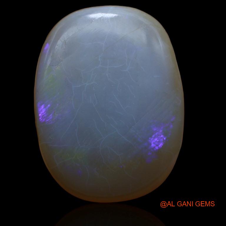 36.00 Cts Natural Australian Fire Opal Loose Gemstone Oval Cabochon 28x21x8 mm A-160