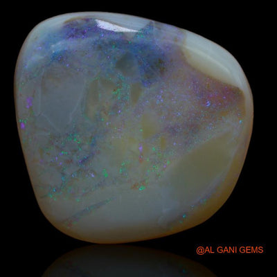 Natural Untreated Fire Opal Loose Gemstone Oval Cabochon From Australia 34.90 Cts 25x24x8 mm A-161