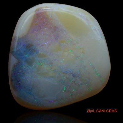 Natural Untreated Fire Opal Loose Gemstone Oval Cabochon From Australia 34.90 Cts 25x24x8 mm A-161