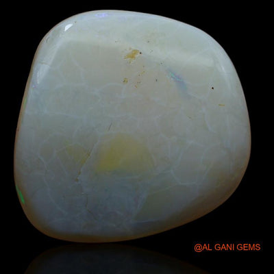 Natural Untreated Fire Opal Loose Gemstone Oval Cabochon From Australia 34.90 Cts 25x24x8 mm A-161