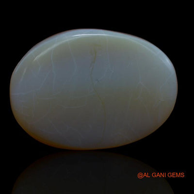 52.00 Cts Unheated Australian Fire Opal Loose Gemstone Oval Cabochon Natural 32x23x10 mm A-163