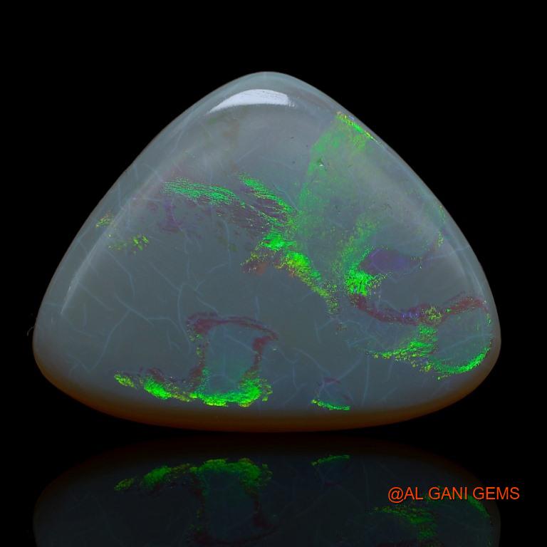 Natural Fire Opal Gemstone 30.00 Cts Loose Oval Cabochon From Australia 33x26x5 mm A-165