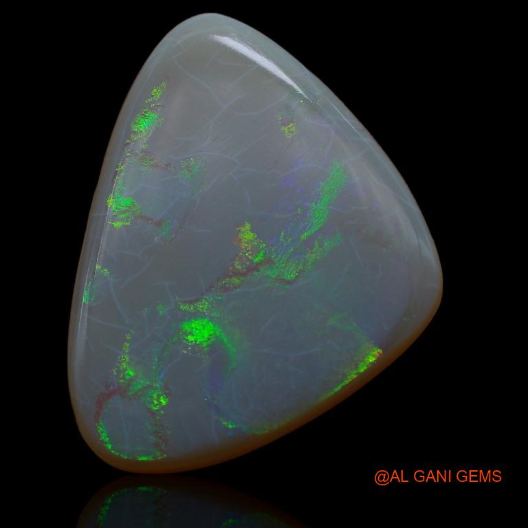 Natural Fire Opal Gemstone 30.00 Cts Loose Oval Cabochon From Australia 33x26x5 mm A-165