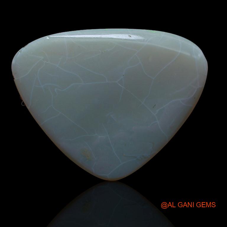 Natural Fire Opal Gemstone 30.00 Cts Loose Oval Cabochon From Australia 33x26x5 mm A-165